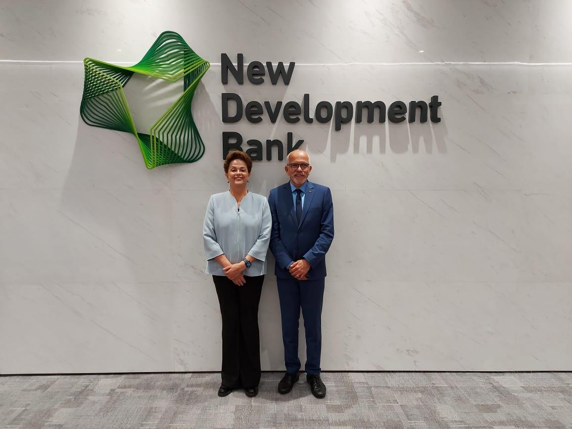 Edvaldo é recebido pela presidente do Brics, Dilma Rousseff, e define data de assinatura do contrato de Aracaju