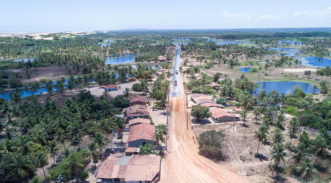 Implantação de trecho na rodovia SE-100 avança e beneficia a região de Pirambu e Pacatuba