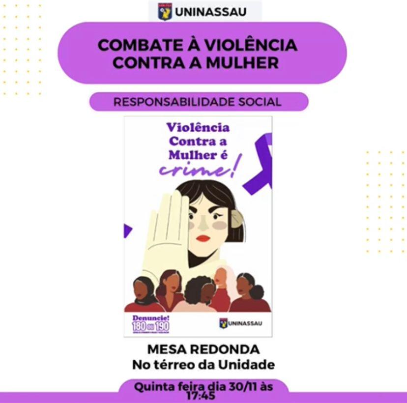 UNINASSAU promove ação de combate à violência contra a mulher