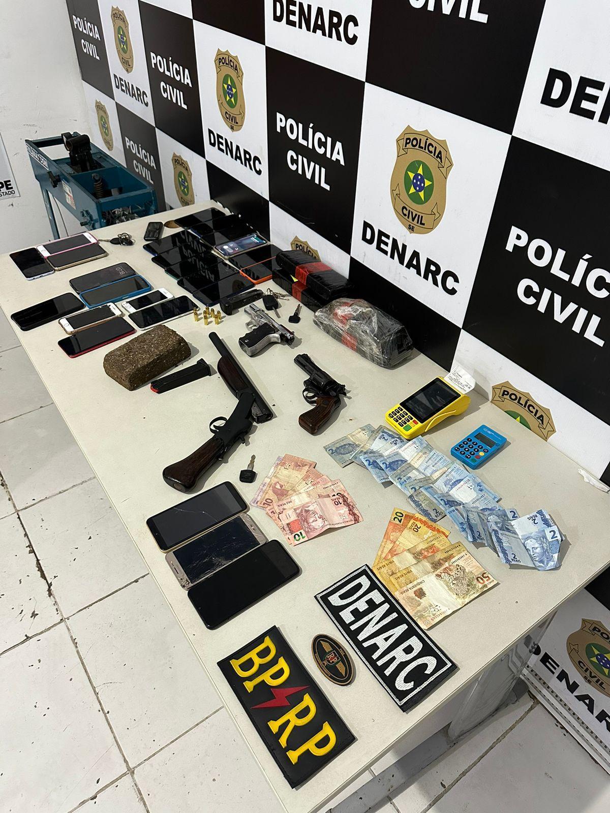 Operação conjunta entre as Polícias Militar e Civil desarticula organização criminosa em Aracaju