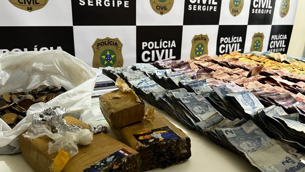 PC de Itabaianinha cumpre mandado de prisão contra proprietária de droga e dinheiro apreendidos em setembro