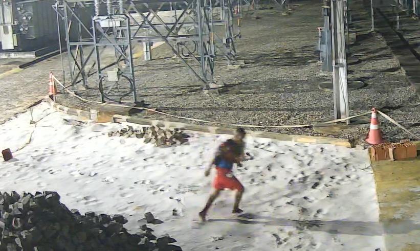 PC divulga imagem de autor de furto de fiação de cobre que causou prejuízo a fornecimento de energia em shopping da capital