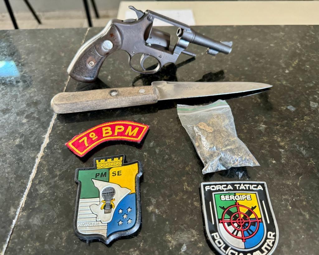 Polícia Militar apreende duas armas e prende dois homens em Lagarto
