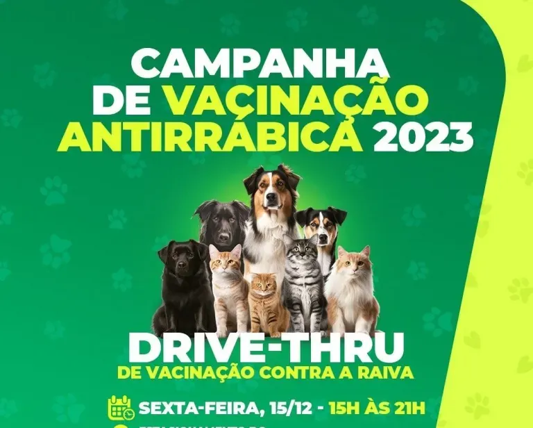 Prefeitura de Socorro realizará o drive-thru de vacinação antirrábica nesta sexta-feira
