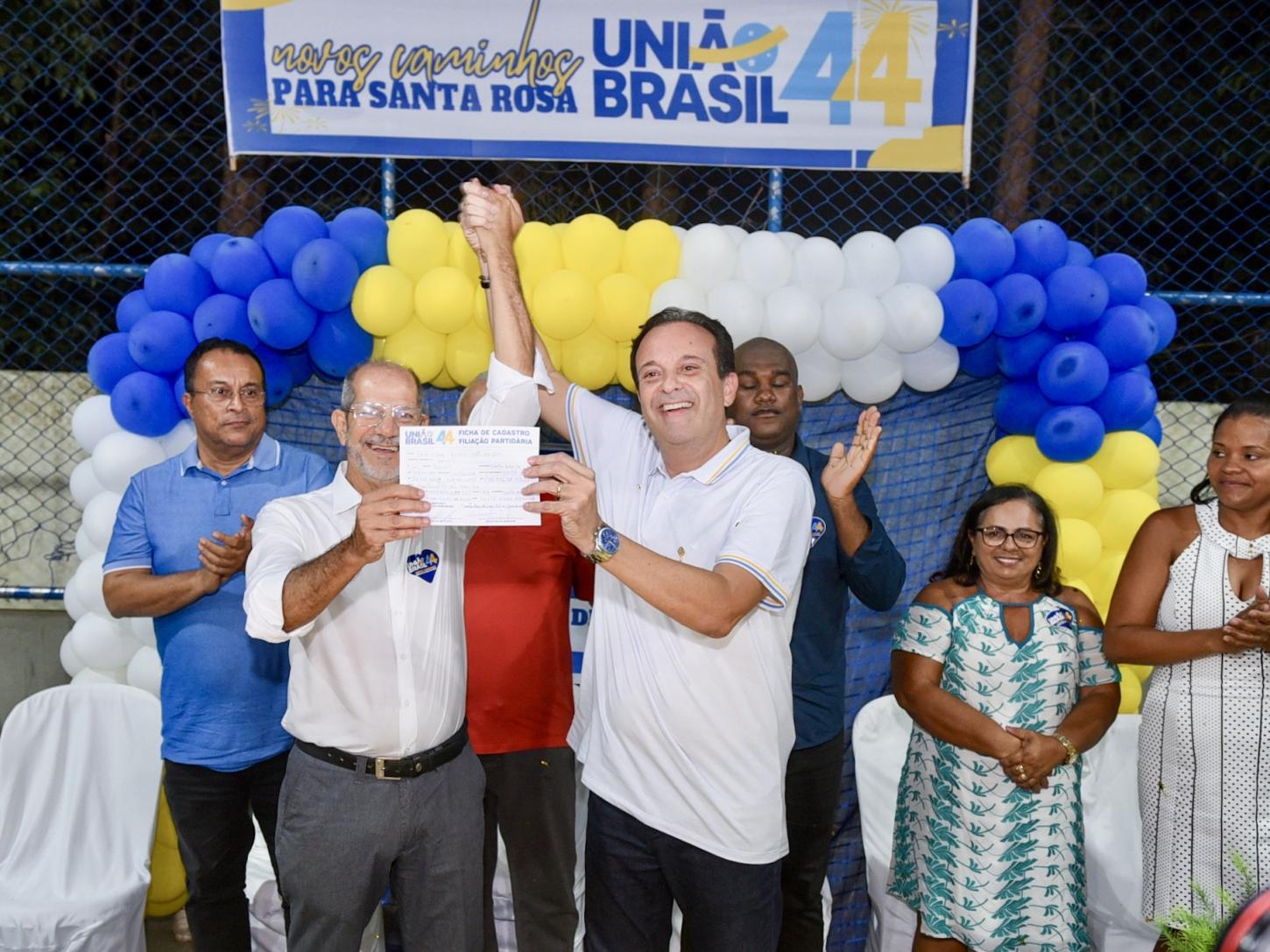 Em Santa Rosa de Lima, André Moura promove filiação de Janilson Alves ao União Brasil