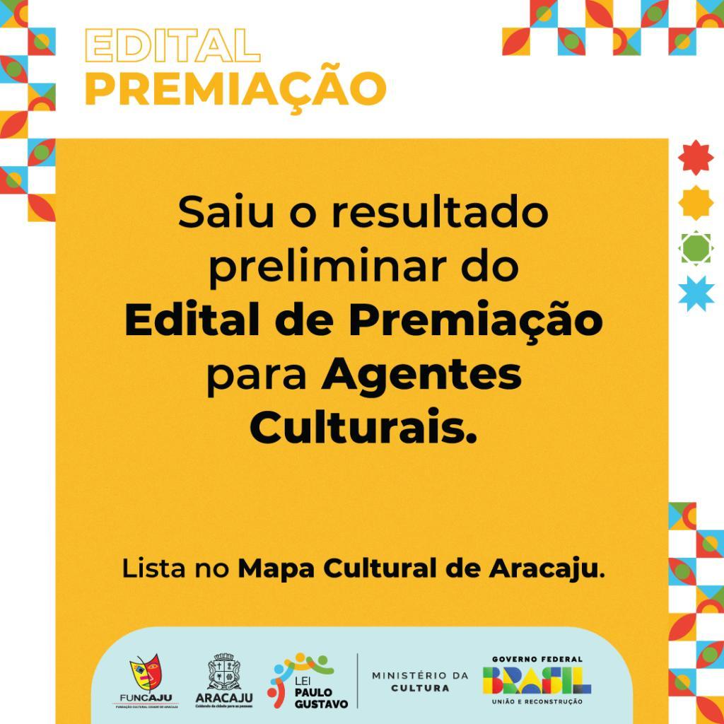 Funcaju divulga selecionados do Edital de Premiação da Lei Paulo Gustavo