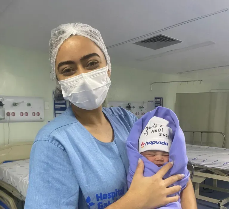Nasce primeiro bebê de 2024 do Hospital Gabriel Soares