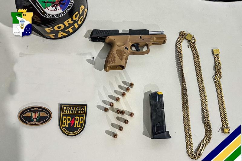PM prende homem por porte ilegal de arma de fogo na Zona Sul de Aracaju