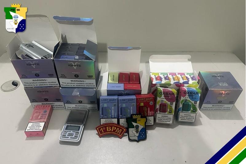 Polícia Militar prende homem por contrabando de cigarros eletrônicos na Zona de Expansão de Aracaju