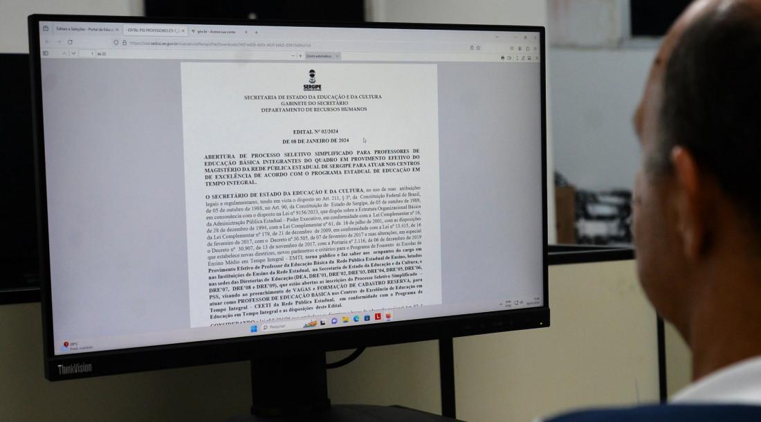 Sergipe abre processo seletivo simplificado para professores dos centros de excelência de educação em tempo integral