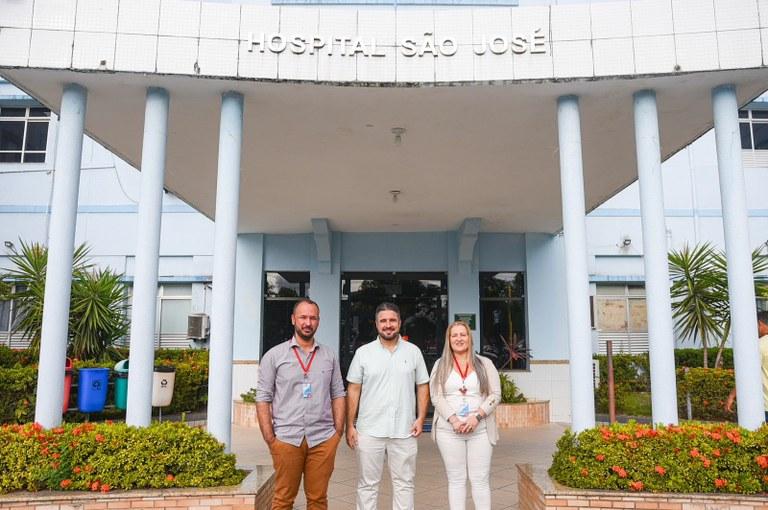 Vereador Ricardo Vasconcelos faz visita ao Hospital São José