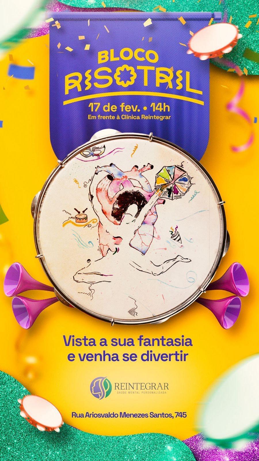 Bloquinho gratuito com foco na saúde mental encerra carnaval de Aracaju neste sábado