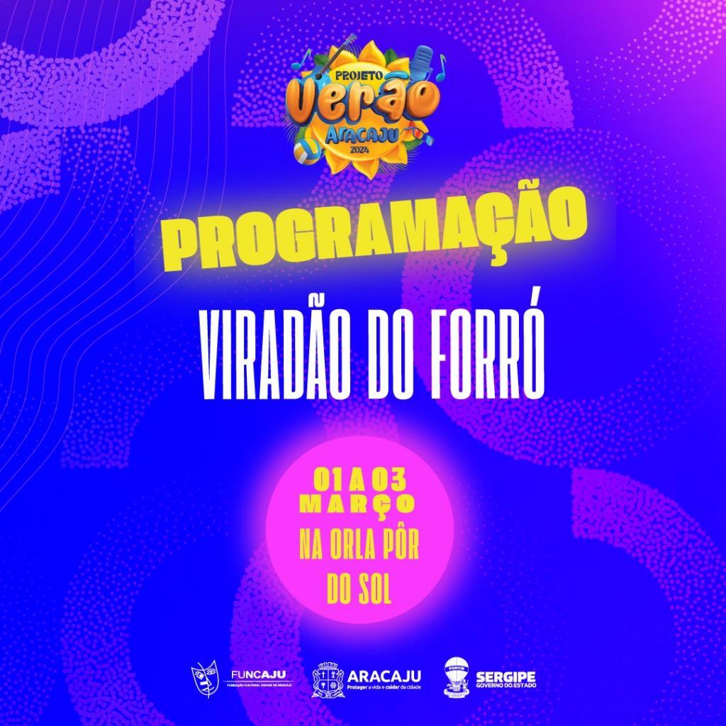 Confira programação do Viradão do Forró que acontecerá na Orla Pôr do Sol
