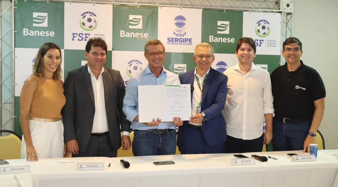 Governo do estado e Banese anunciam patrocínio para o futebol sergipano em 2024