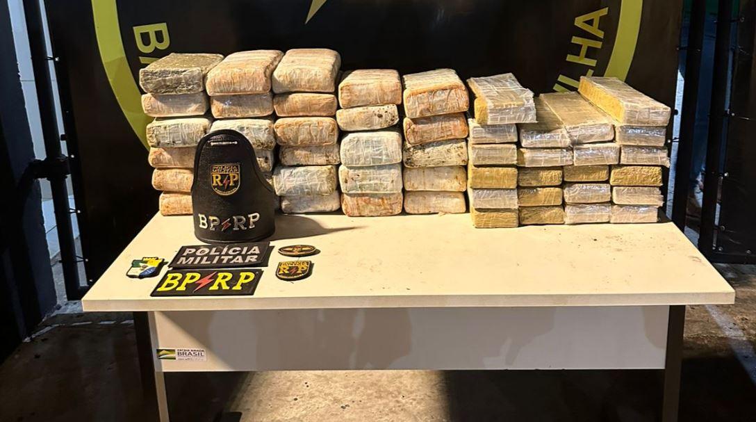 70kg de maconha são apreendidos pela PM em Laranjeiras