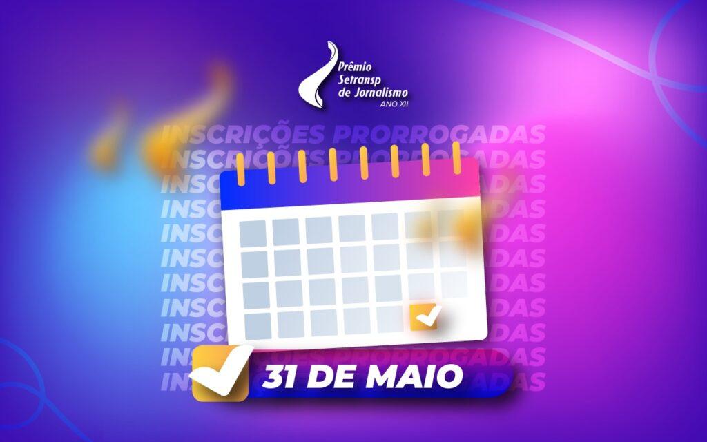 Prêmio Setransp de Jornalismo tem prazo de inscrição prorrogado