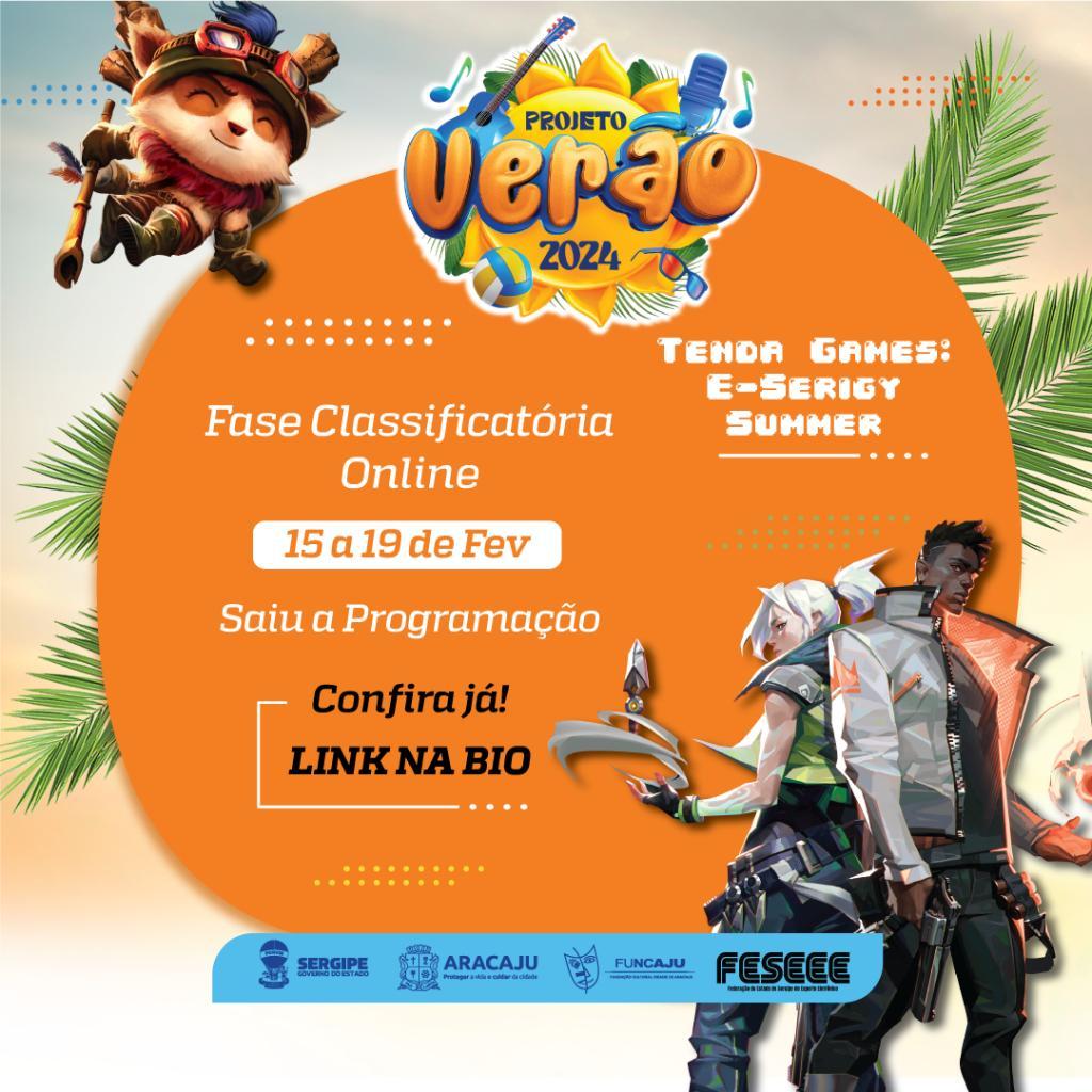 Projeto Verão 2024: iniciada a fase classificatória online da Tenda Games