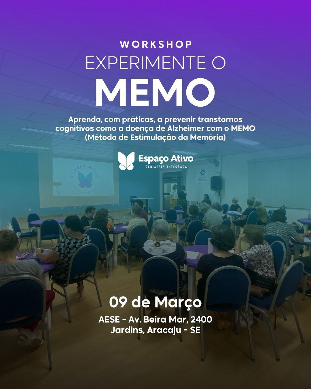 Workshop gratuito em Aracaju vai ensinar a prevenir transtornos cognitivos como o Alzheimer