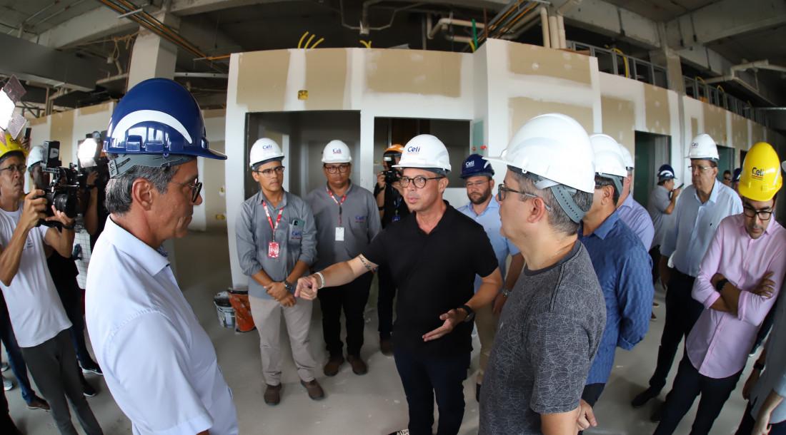 Governador Fábio Mitidieri acompanha obras do Hospital do Câncer e visita Centro de Oncologia do Huse