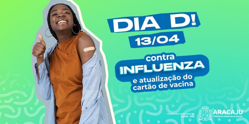 Dia D de vacinação contra influenza acontecerá neste sábado, 13