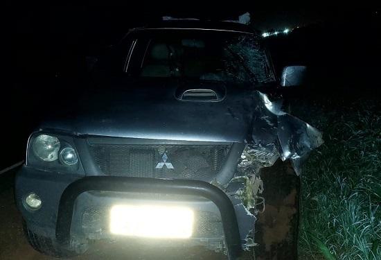 Colisão frontal envolvendo carro e motocicleta deixa duas pessoas feridas na Rodovia SE-170, em Itabaiana