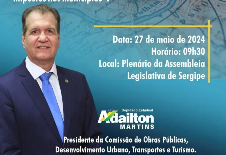 Deputado Adailton Martins promove Audiência Pública para debater Zoneamento Territorial e Desenvolvimento