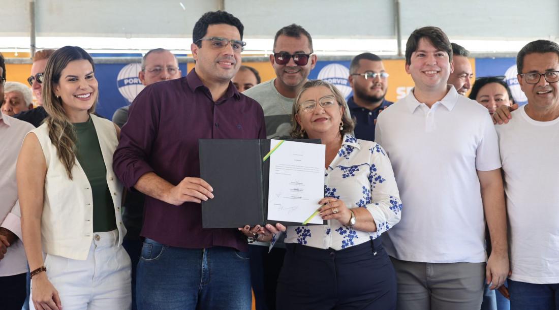 Governador em exercício, Jéferson, Andrade autoriza obras nos municípios de Gararu e e de Itabi