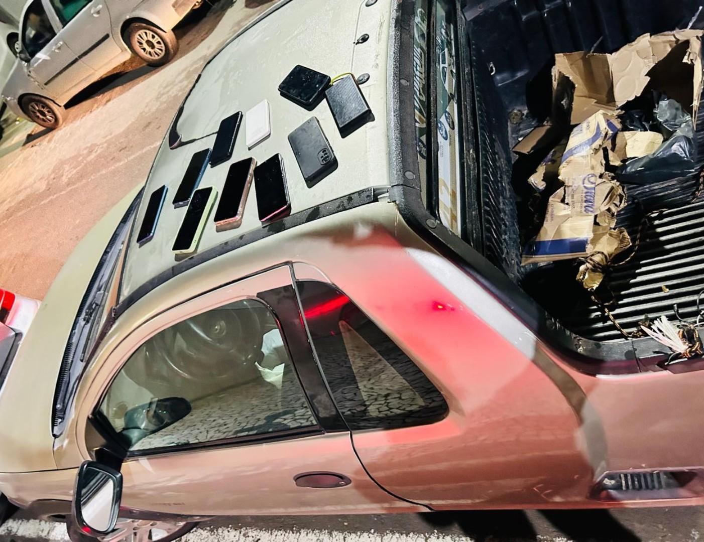 PC prende homem em flagrante com vários celulares furtados em Nossa Senhora Aparecida