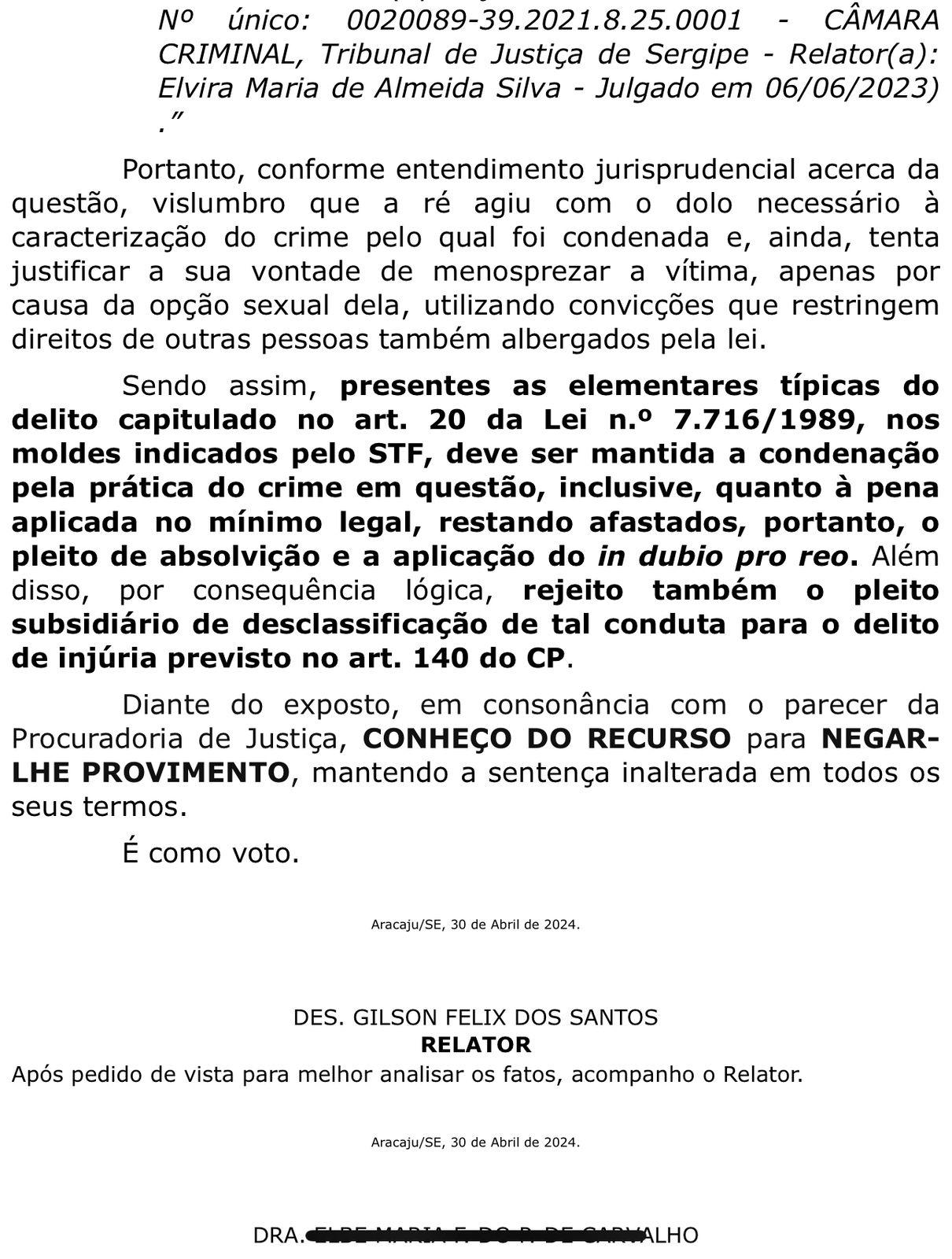 Tribunal de Justiça mantém condenação contra primeira-dama de Simão Dias