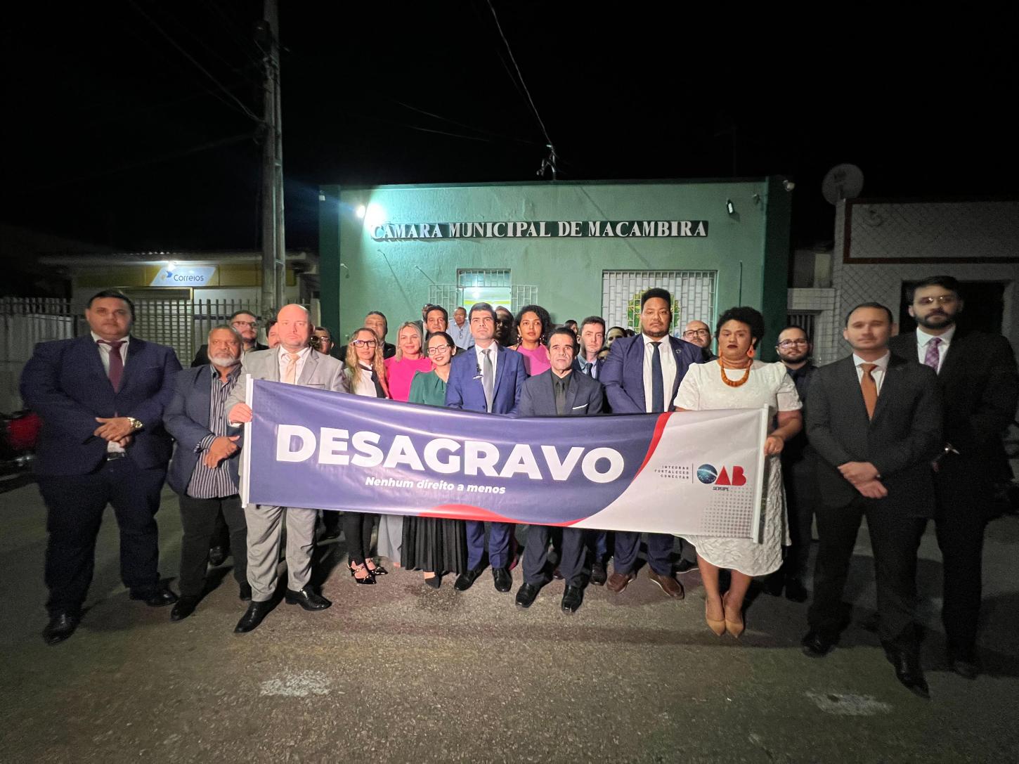 OAB/SE realiza ato de desagravo em Macambira contra vereador do município