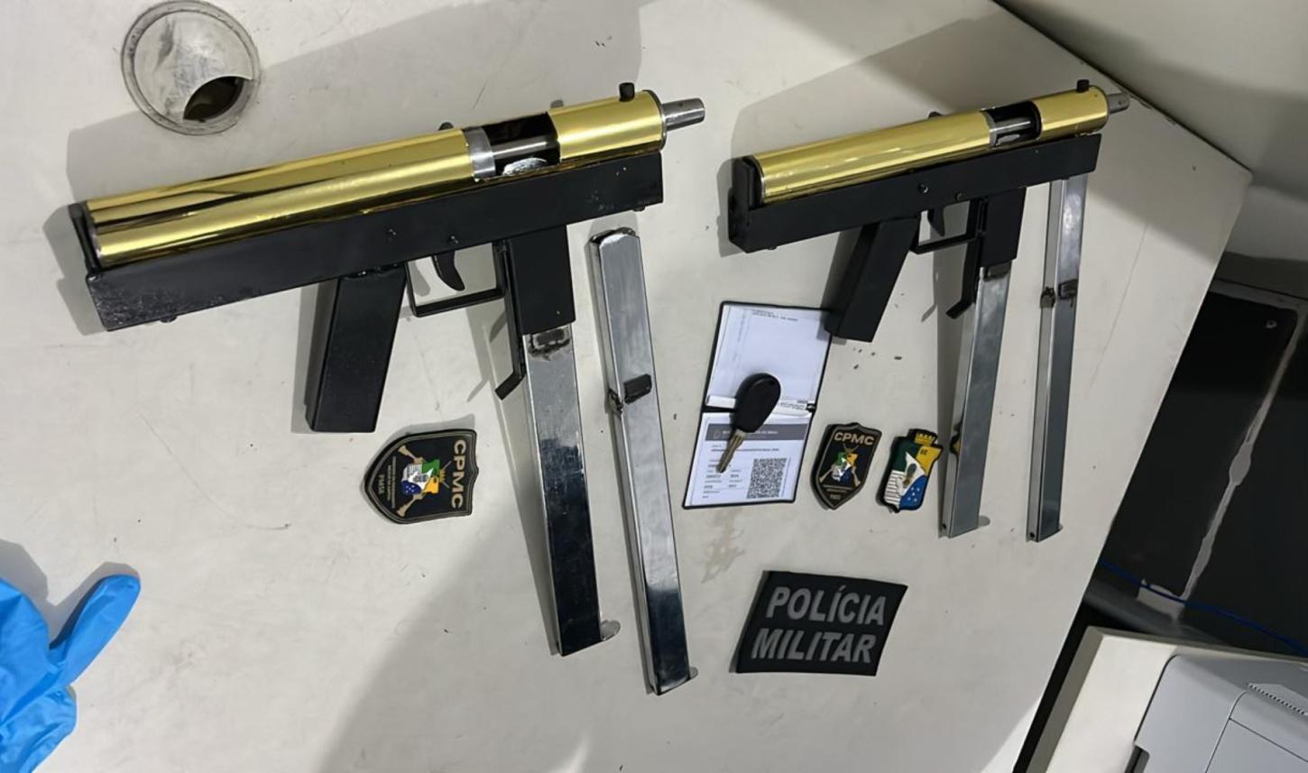PM apreende duas submetralhadoras e carregadores no conjunto Orlando Dantas, em Aracaju