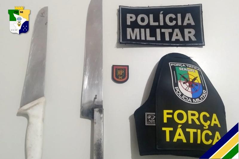 PM prende ex-presidiário que ameaçava passageiros de ônibus coletivo no bairro Santa Maria