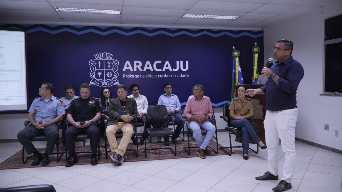 Secretaria da Segurança Pública apresenta planejamento operacional durante o Forró Caju, em Aracaju