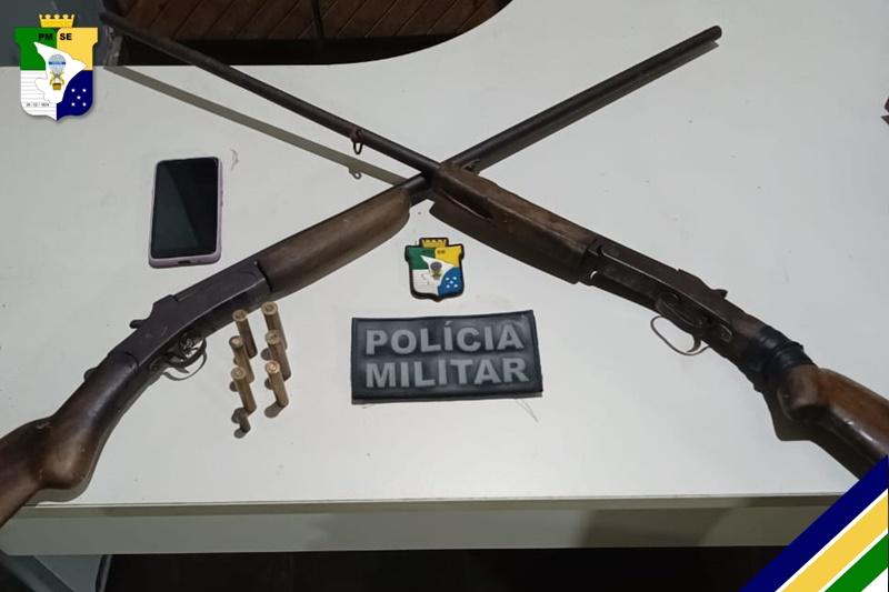 Acusado de crime com requinte de crueldade é preso com duas espingardas, cartuchos e pólvora em Estância