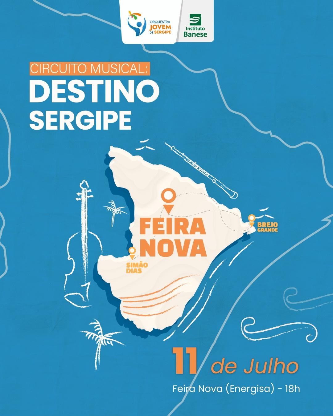 Circuito musical da Orquestra Jovem de Sergipe passará por Feira Nova