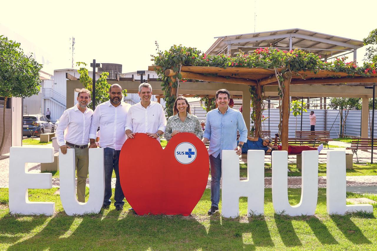 Márcio Macedo, prefeita Hilda e Gustinho anunciam investimento de R$ 49 mi para o HUL
