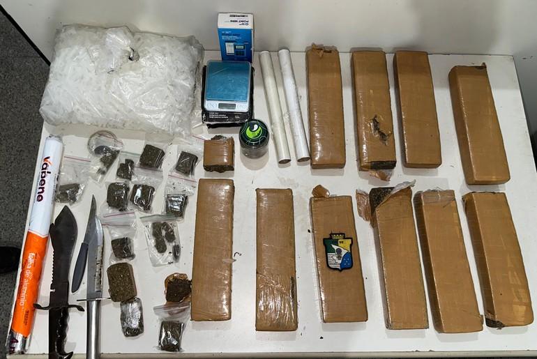 PM apreende onze quilos de maconha em residência do povoado São José, no Mosqueiro