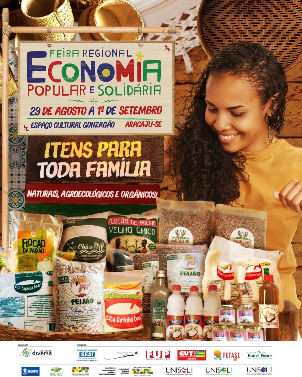 Aracaju recebe Feira Regional de Economia Popular Solidária