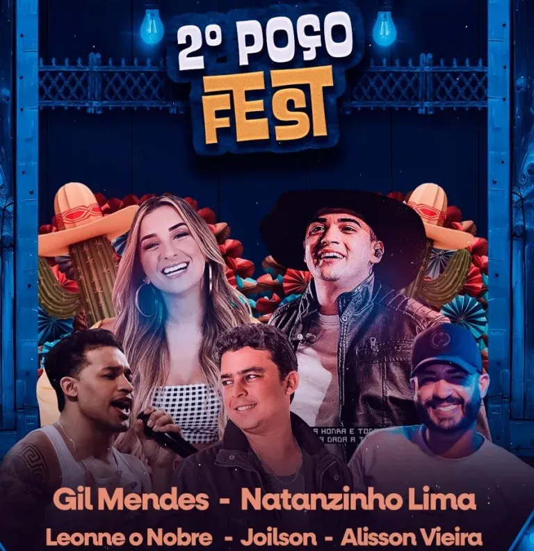 Cedro de São João se prepara para o 2º Poço Fest com programação musical animada