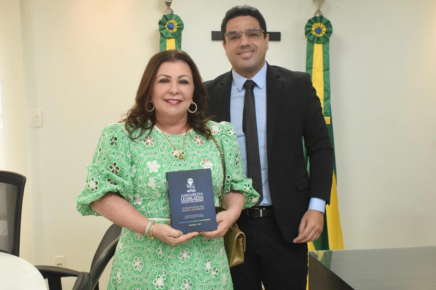 Deputado Jeferson Andrade recebe visita do presidente do TCE-SE