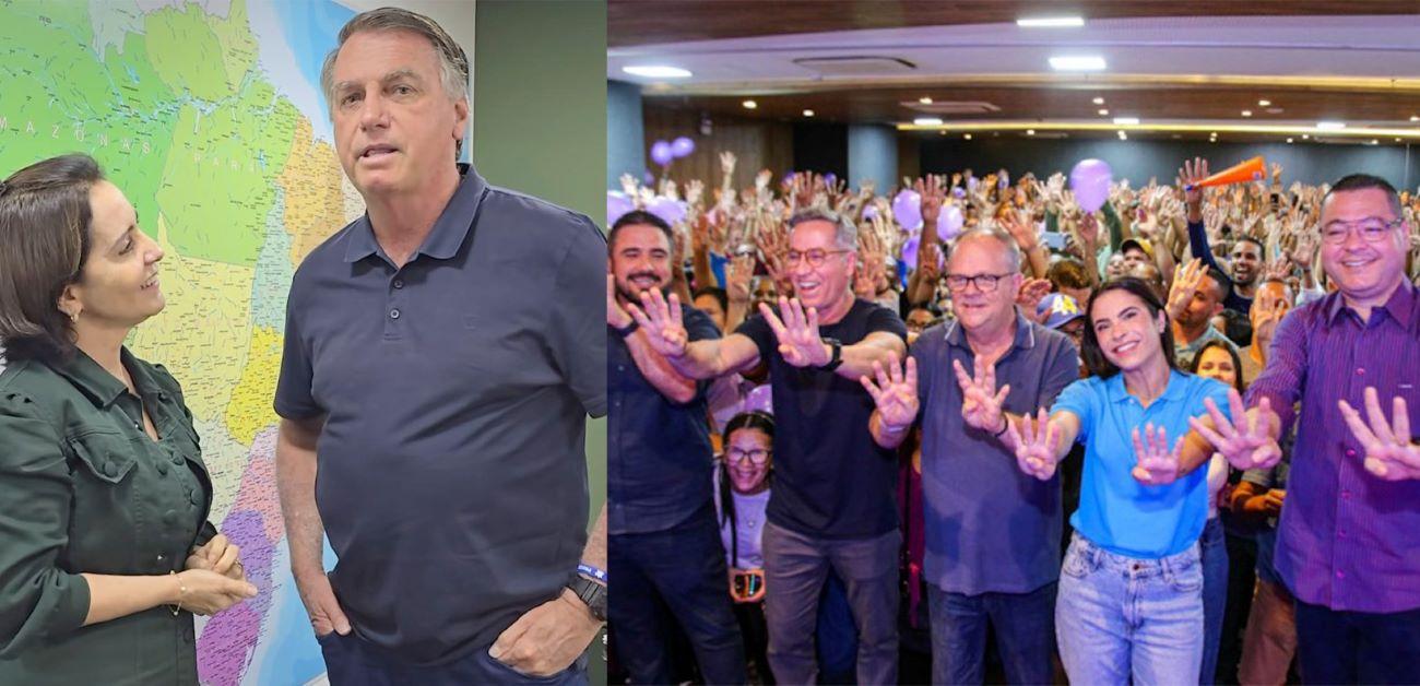 Emília “cola” em Bolsonaro e Yandra recebe apoios do PSD e Republicanos