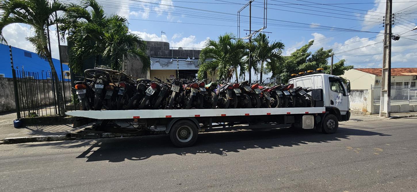Polícia Civil remove 48 veículos dos pátios das delegacias de Cristinápolis e Tomar do Geru