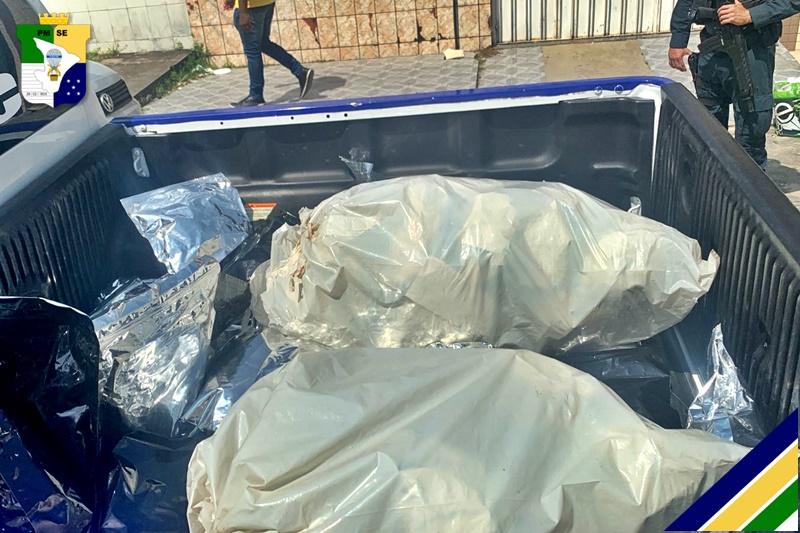 Policia Militar de Sergipe apreende 38 Kg de maconha avaliada em R$ 500 mil