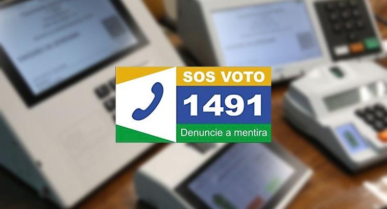 SOS Voto: número 1491 é gratuito e serve para denunciar mentiras sobre as Eleições 2024