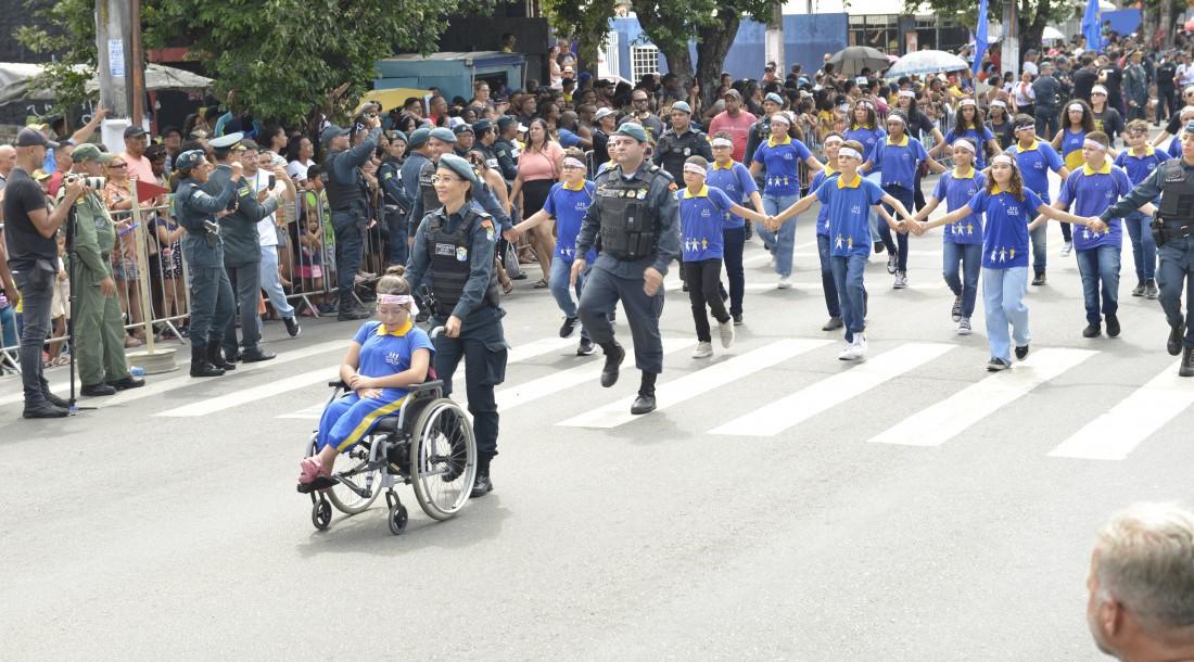 Desfile de 7 de Setembro destaca a inclusão e a acessibilidade nas apresentações na avenida em Aracaju