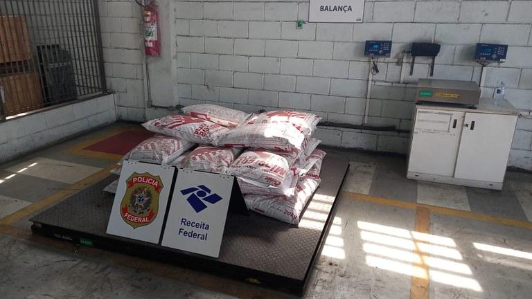 PF apreendeu 491 kg de cocaína no porto de Santos/SP