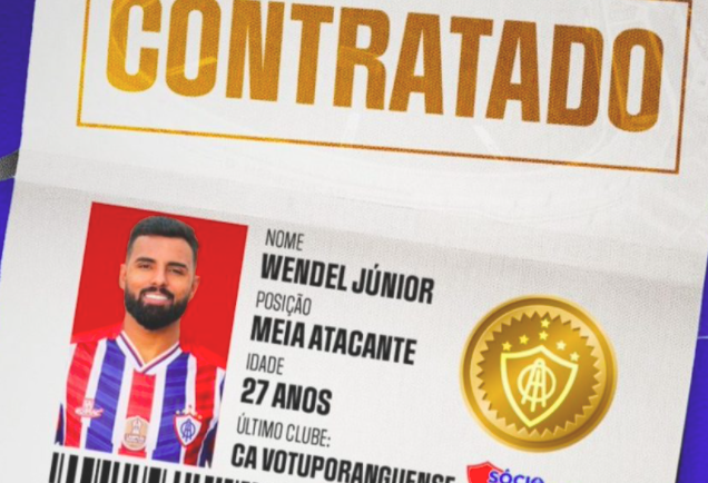 Wendel é o novo reforço do Itabaiana para 2025