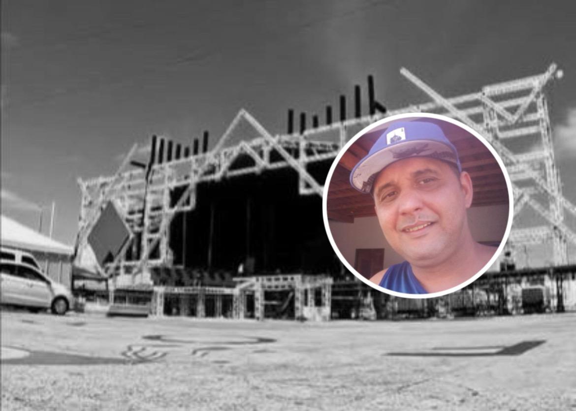 Homem morre eletrocutado em montagem de estrutura do DVD de Heitor Costa