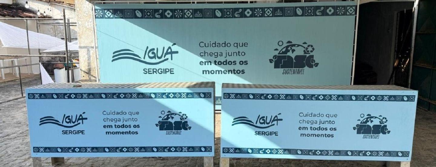 Iguá Sergipe leva quatro ilhas de hidratação para o FASC em São Cristóvão